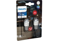 Philips P21W LED Retrofit Red 12V BA15s 2 Pieces