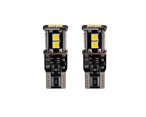 Simoni Racing T10 10-LED Lamps 'Canbus No-Polarity' - High Brightness Superwhite - Set of 2 pieces, Image 2
