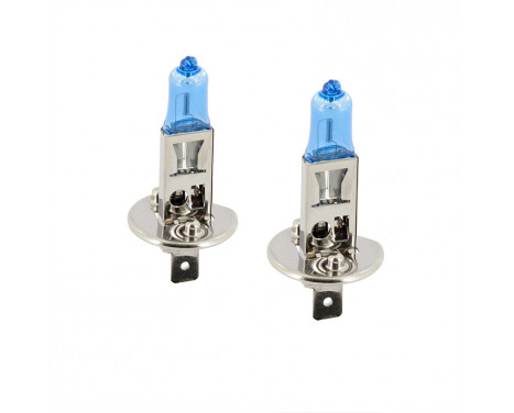 SuperWhite Blue H1 55W / 12V / 4200K Halogen Lamps, set of 2 pieces (E13)