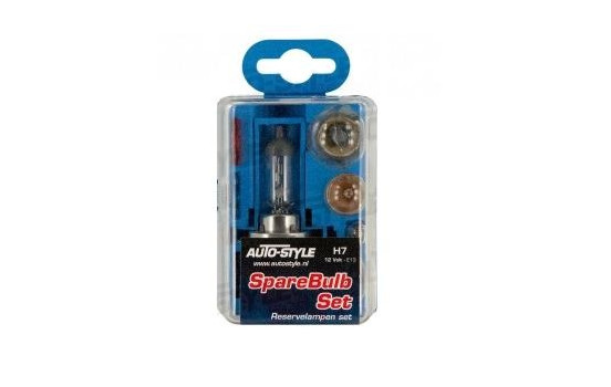 Complete spare bulb set H7 55W / 12V Clear