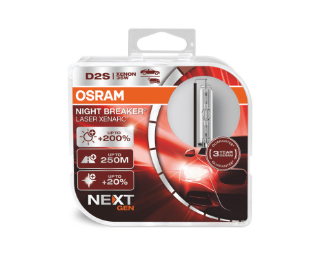 Osram Xenarc Night Breaker Laser Xenon lamps D2S - 12V/35W - set of 2 pieces (4500k)