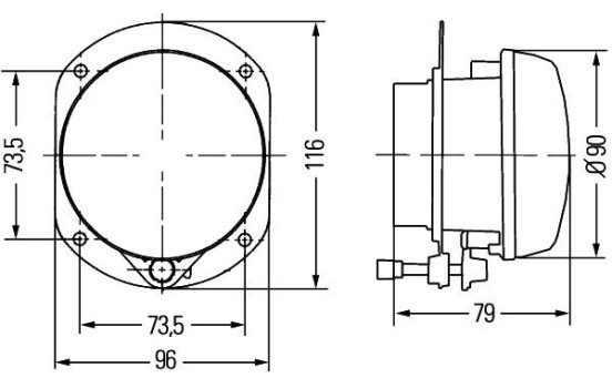 Daytime running lights, Left 1N0 009 295-031 Hella, Image 2