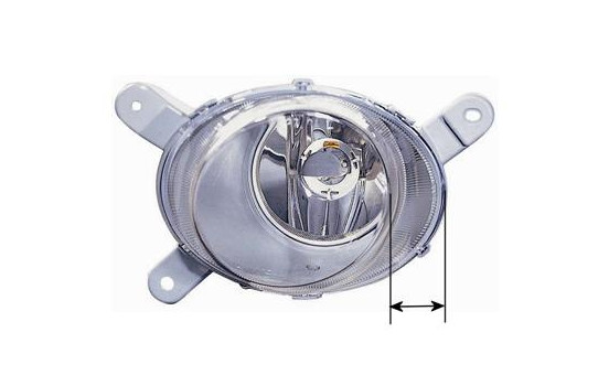Fog lamp 4/04+ right 5921996 Van Wezel