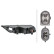 Fog lamp/cornering light VW Passat 10-14 re H8 1ND 010 545-121 Hella, Thumbnail 2