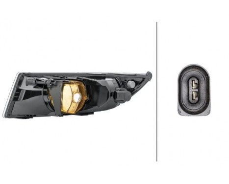 Fog lamp Skoda Fabia 10- re H8 drl 1NE 010 299-121 Hella, Image 2