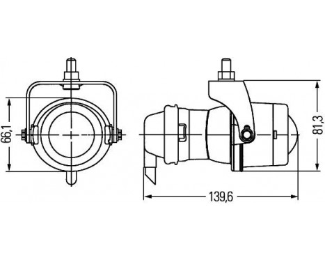 Fog Light 1NL 008 090-031 Hella