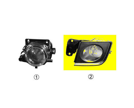Left fog lamp from year of manufacture 10th month 1999 to 7th month 2001 (not for V8) 0316995 Van Wezel, Image 3