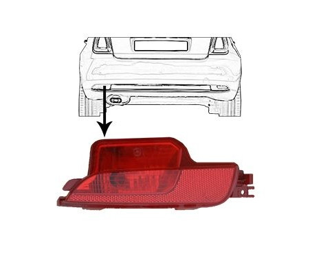 Rear Fog Light 1614929 Van Wezel