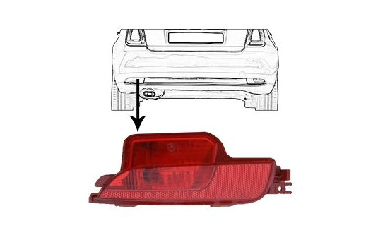 Rear Fog Light 1614929 Van Wezel