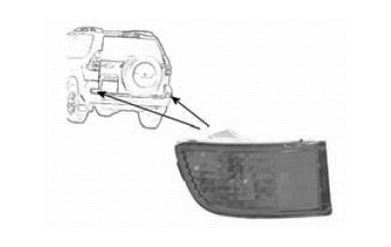 Rear fog light left 5382929 Van Wezel, Image 2