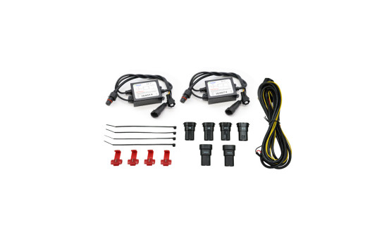 Set of semi-universal LED fog lamps + DRL 'U-Shape' daytime running lights - Diameter 90mm - ECE-R19/R87 E DL UNF08 AutoStyle, Image 7