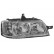 Headlight on the right with indicator H1 + H7 1650962 Van Wezel