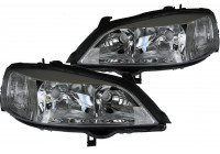 Headlight set suitable for Opel Astra G Chrome 20-5488-08-2 + 20-5487-08-2 TYC