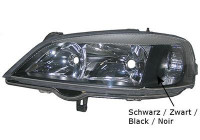 Headlight left with flashing light BLACK Rim 3742967 Van Wezel