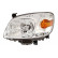 Headlight left with flashing light H4 + electric 2781961 Van Wezel