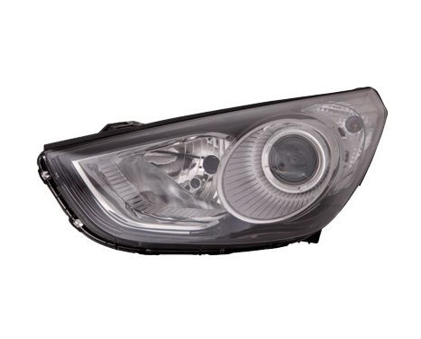 Headlight left with flashing light H7+H7 +electric 8257961 Van Wezel, Image 2