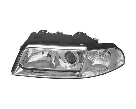 Headlight left with indicator 2 X H7 0324961 Van Wezel