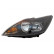 Headlight left with indicator BLACK/BLACK H1+H7 +Mot.Elinks 1866965 Van Wezel, Thumbnail 2