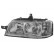 Headlight left with indicator H1 + H7 1650961 Van Wezel