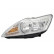 Headlight left with indicator H1+H7 Aluminum +Elinks Mot. 1866961 Van Wezel, Thumbnail 2
