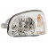 Headlight left with indicator H4 +/-electric 8265961 Van Wezel