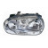Headlight left with indicator without FOG LIGHT HOLE (H1+H7) including actuator 5888965 Van Wezel