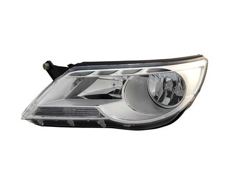 Headlight left with indicator without XENON H7+H7 5745961 Van Wezel