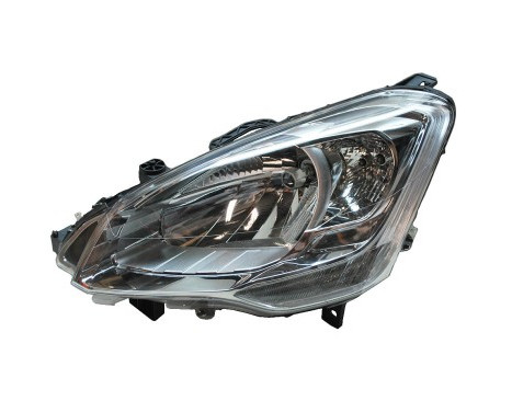 Headlight on the left with indicator H4 including actuator 0905961 Van Wezel