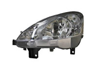 Headlight on the left with indicator H4 including actuator 4052961 Van Wezel