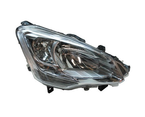 Headlight on the right with indicator H4 including actuator 0905962 Van Wezel