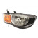 Headlight on the right with indicator H4 including actuator 3236962 Van Wezel, Thumbnail 2