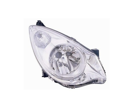 Headlight on the right with indicator H4 including actuator 3702962 Van Wezel