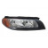 Headlight right H7+H9 +Electric/Motor BLACK 5933964 Van Wezel