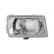 Headlight right MECHANICALLY ADJUSTABLE 4321942 Van Wezel