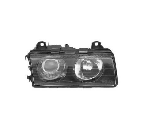 Headlight right Until -9/94 NOT COMPACT H1+H1 0640962 Van Wezel
