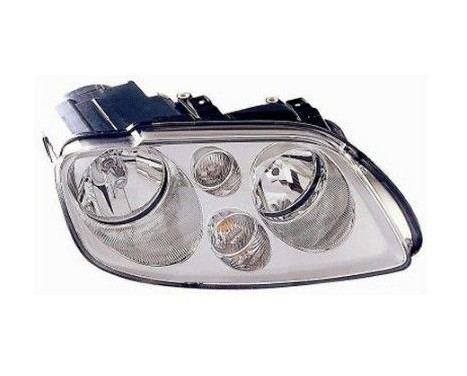 Headlight right with flashing light 2 X H7 Chrome with motor 5856962 Van Wezel, Image 2
