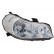 Headlight right with flashing light H4 including MOTOR Type Valeo(HGR) 1603962 Van Wezel, Thumbnail 2