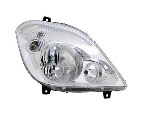 Headlight right with FOG LIGHT HOLE 3xH7 including MOTOR 3077964 Van Wezel