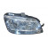 Headlight right with indicator from 12/'05 H1+H7 with FOG LIGHT HOLE 1623968 Van Wezel