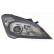Headlight right with indicator H7+H1 8355962 Van Wezel