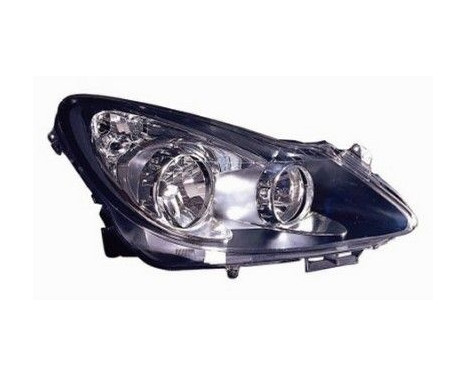 Headlight right with indicator H7+H1 Sport (BLACK) 3750964 Van Wezel, Image 2