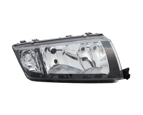 Headlight right with indicator H7 + H3 BLACK 7625964 Van Wezel