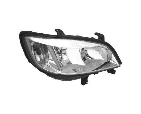 Headlight right with indicator H7 + HB3 3790962 Van Wezel