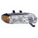 Headlight right with indicator ORANGE (5 doors) 0209964 Van Wezel