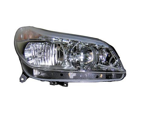 Headlight right with indicator without XENON H1+H7 0962962 Van Wezel