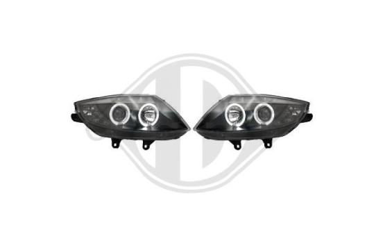 Headlights BMW Z4 03-08 Projector Black 1251380 Diederichs