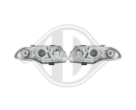 Headlights suitable for Opel Astra F 7/1994-5/1998 Chrome 1804280 Diederichs, Image 2