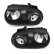 Headlights suitable for Volkswagen Golf IV Black 97-03 including fog lights 2213280 Diederichs