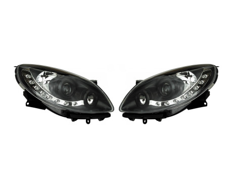 Set headlights DRL-Look suitable for Renault Twingo II 2007-2012 - Black