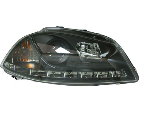 Set headlights DRL-Look suitable for Seat Ibiza/Cordoba 6L 2002-2008 - Black, Image 2
